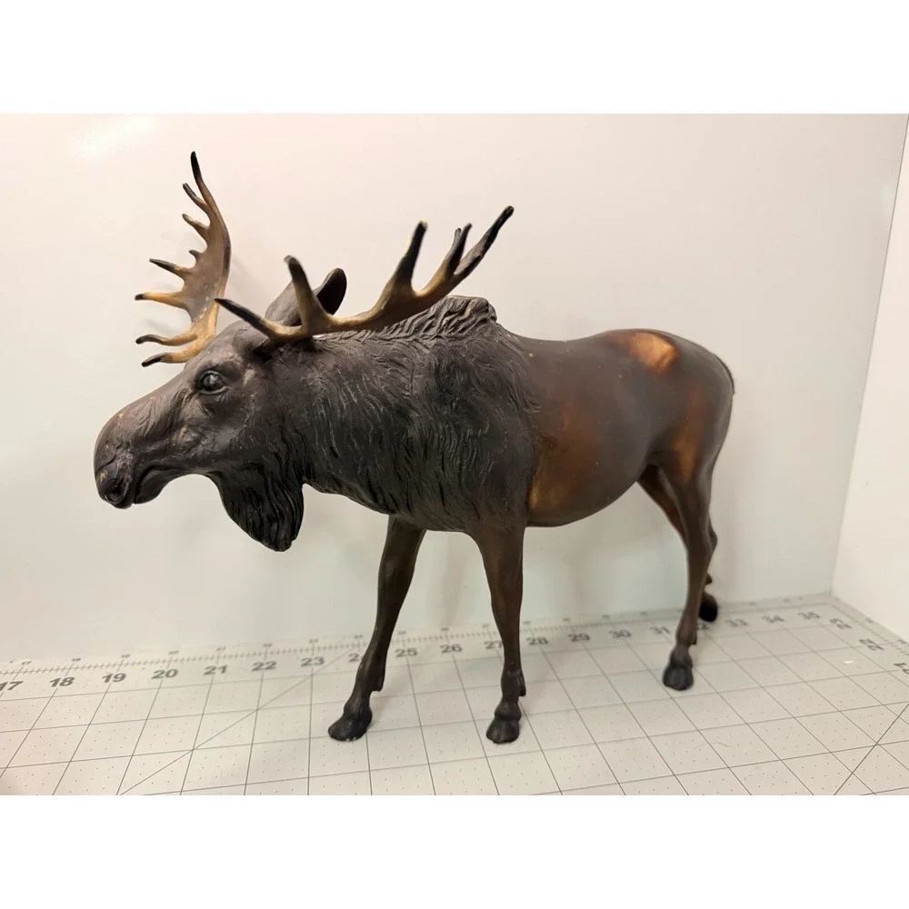 Vintage Large Breyer Molding Co Bull Moose USA Majestic Western Decor 13